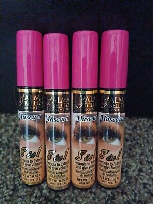 ALMA BELLEZA COSMETICS 8 IN 1 FORMULA TO EXTEND AND GIVE VOLUME 4 MASCARAS