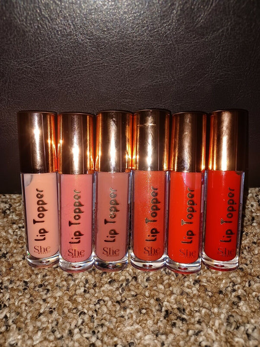 S.he Makeup Lip Plumping Topper Lipgloss Set - 6 Colors Lipgloss Set